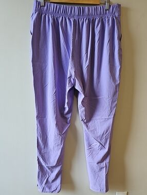 Scrubstar Large Purple Elastic-Waist Scrubs